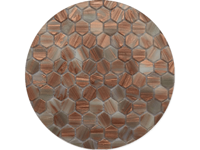 WPM-G46 Bronze Glass Tile Mosaic Sheets For Wall Decoration