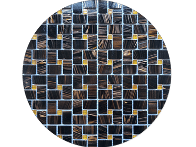 WPM-G45 Tiger Skin Black And Brown Glass Mosaic Tile Backsplash