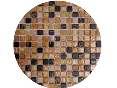 WPM-G38 Small Brick Beige Glass Mosaic Backsplash