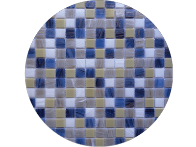 WPM-G20 Multi Coloured Glass Mosaic Tiles Blue White Brick Mosaics