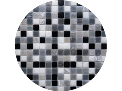 WPM-G21 Black And White Glass Mosaic Tile Black White Square Mosaics