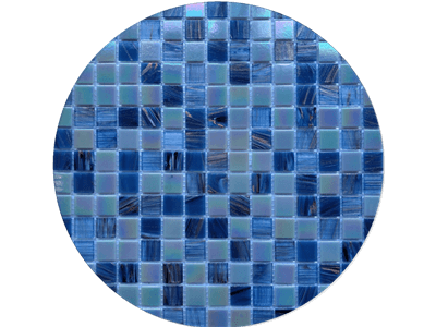 WPM-G23 Blue Glass Mosaic Tile Sheets For Interior And Exterior Decoration