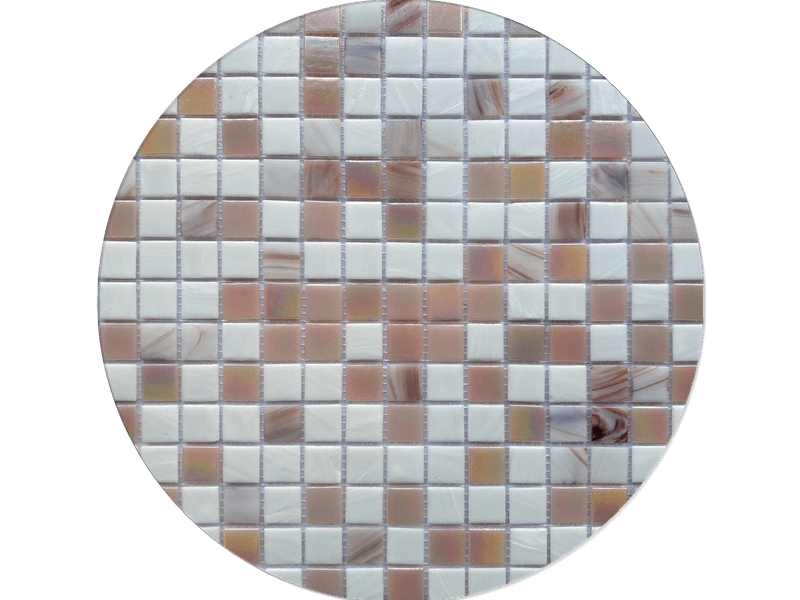 WPM-G24 White and beige glass mosaic tile (4)