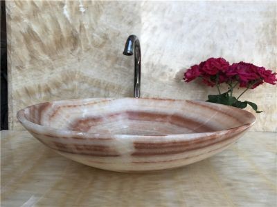 WPB0118 Designer Counter Top Basin Oval Onyx Wash Basins