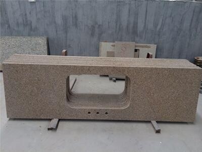 G682 Rusty Yellow Granite Kitchen Countertops And Bathroom Vanity Top