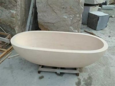 WPBT009 Natural Unique Stone Bath Tub White Marble Bath Tub for Bathroom