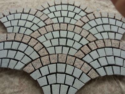 WP-MBP028 G654 G682 Granite Paving Cobblestone For Landscaping Patio Driveway