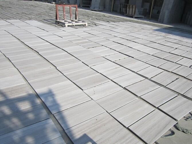 Wooden White Marble Real Marble Tiles (2)