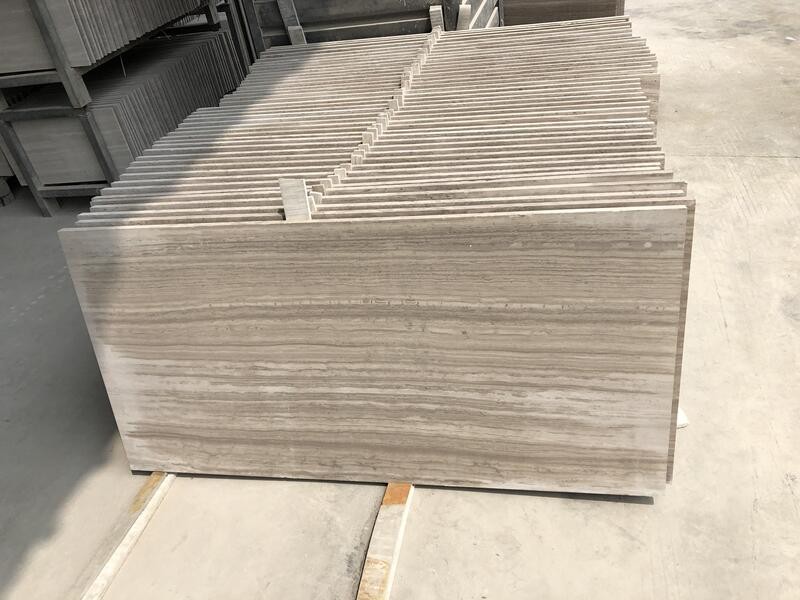 Wooden White Marble Real Marble Tiles (10)