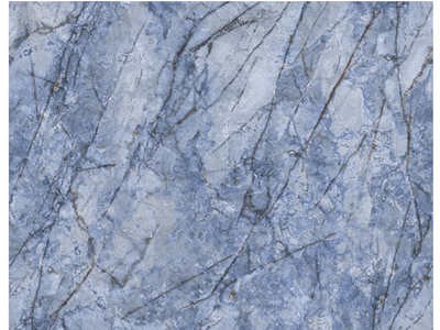 WPSNT048 Blue Glacier Shiny Polished Vertical Endmatch 1200x2800x6mm Sintered