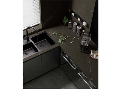 Negro Calatorao Matte Sintered Stone Kitchen Countertops 1600x3200x12mm WPSNT004