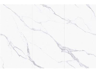 WPSNT075 Silk White Soft Polished Endmatch 1200x2400x6mm Sintered Stone Decor