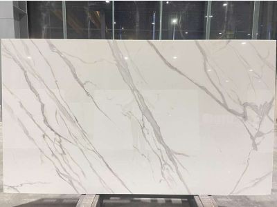 WPYH1004 Nano White Marble Carrara White Artificial Crystallized Stone