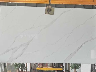 WPYH1023 Hot Sale White Nano Glass Stone Artificial Marble For Wall Floor Decor