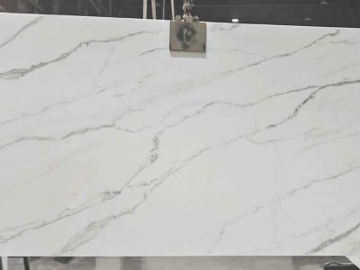 WPYH1038 Wholesale White Stone Interior Wall Nano Glass Crystallized Stone Tile