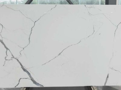 WPYH1040 White Nano Glass Stone Kitchen Wall Tiles With White Marble