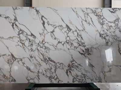 WPYH1058 Hot Sale Arabescato White Nano Glass Stone For Interior Design