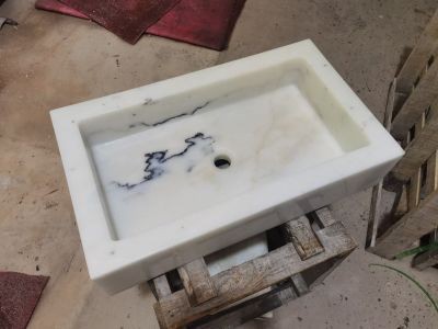 WPB249 Onyx Marble Wash Basin Modern Sink In Bathroom