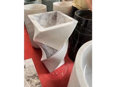 WP-PDS64 Unique Hand Made Marble Basin And Pedestal