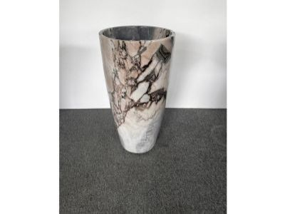 WP-PDS65 White Marble Round Pedestal Basins For Sale