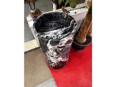 WP-PDS72 Black Marble Basin Pedestal Sink